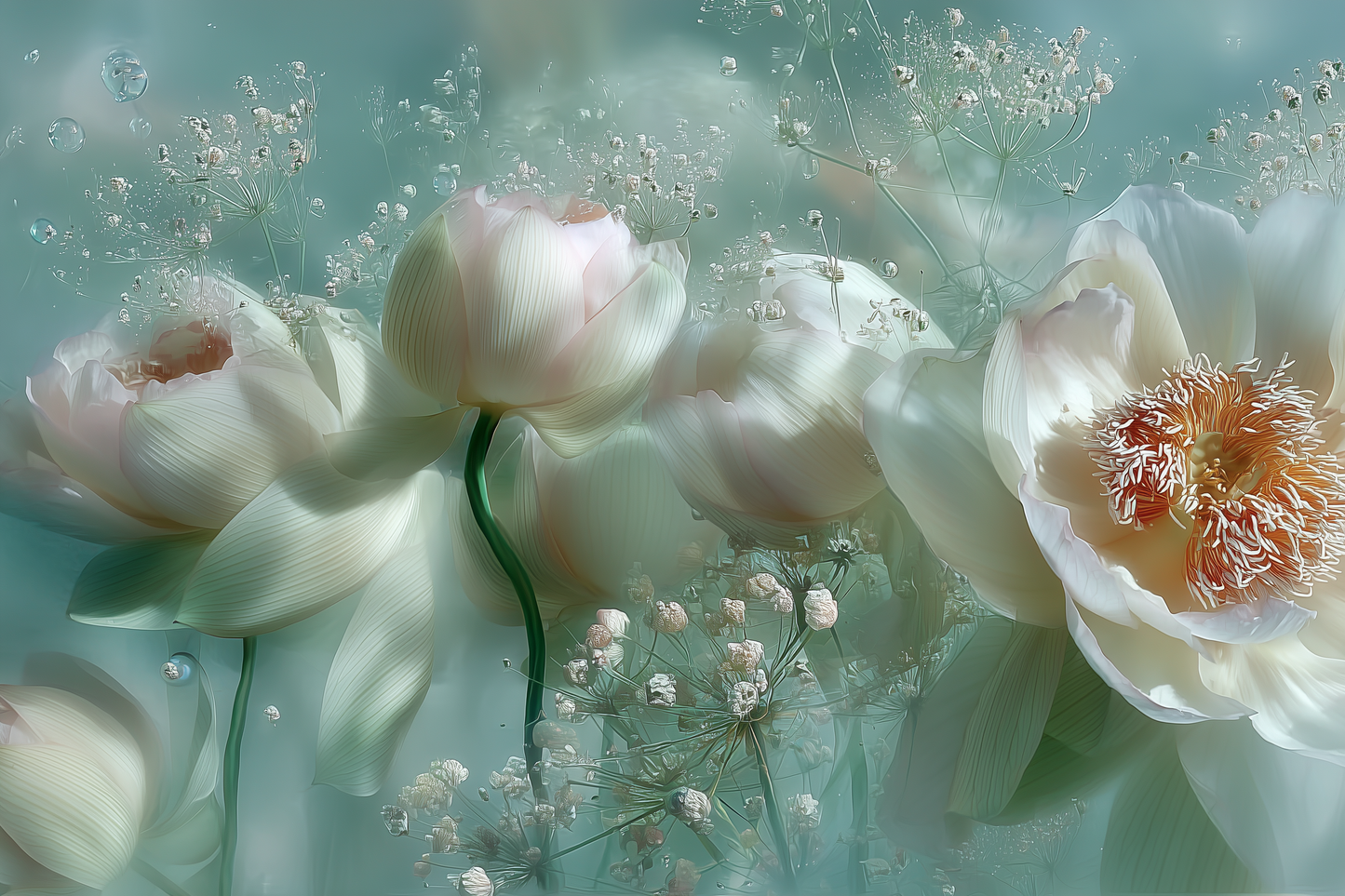 Pale peony and lotus blooms with baby's breath — what IFRA standards actually mean for your fragrance.