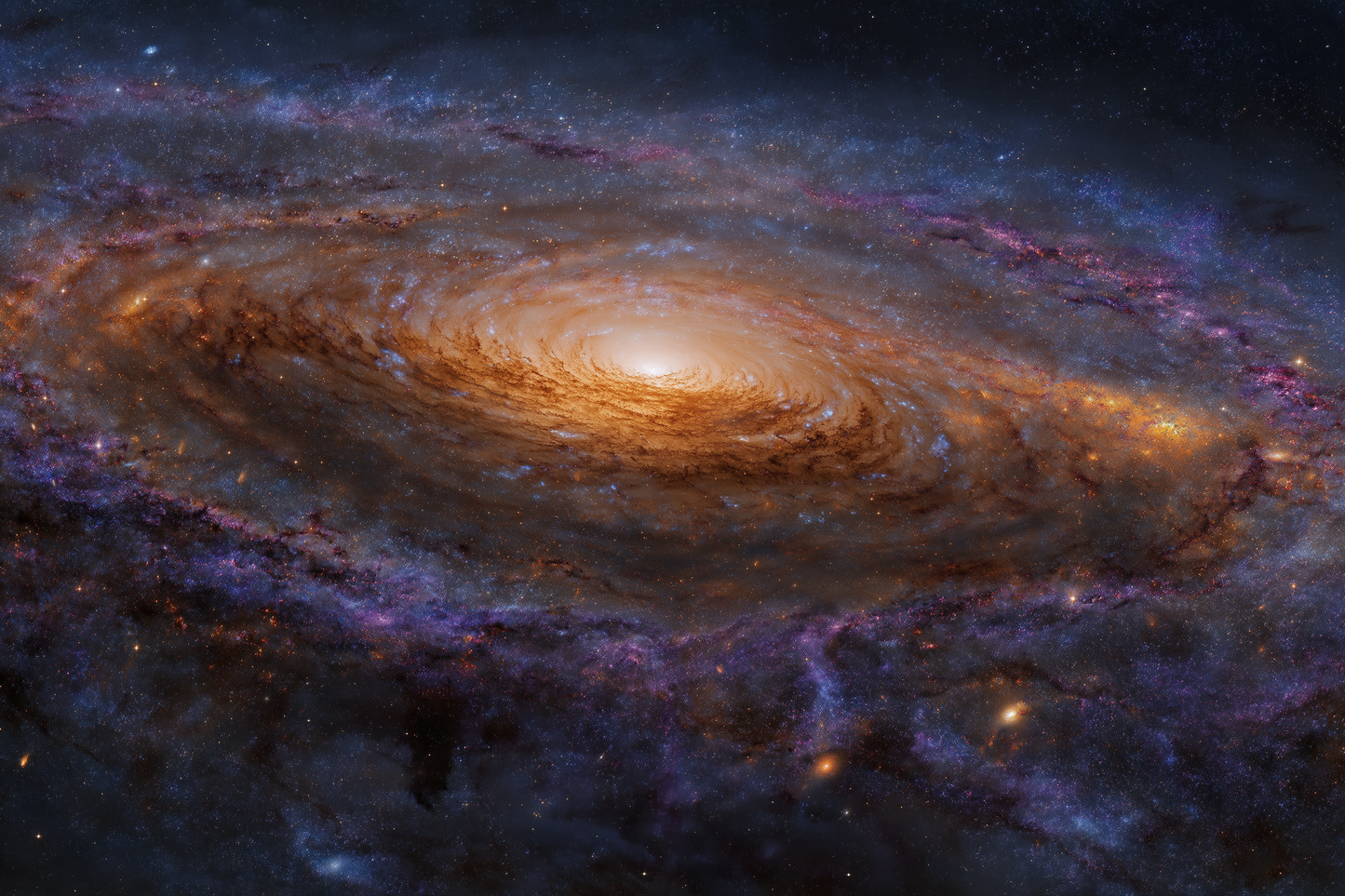 Glowing spiral galaxy — intentional scent use as a way of programming the limbic system day by day.